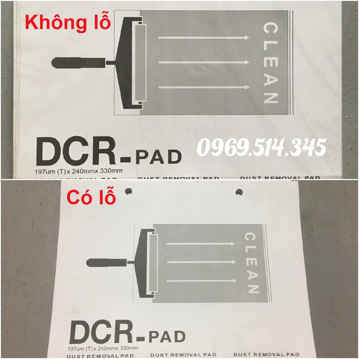 Phân biệt bề mặt giữa 2 loại có lỗ và không lỗ 