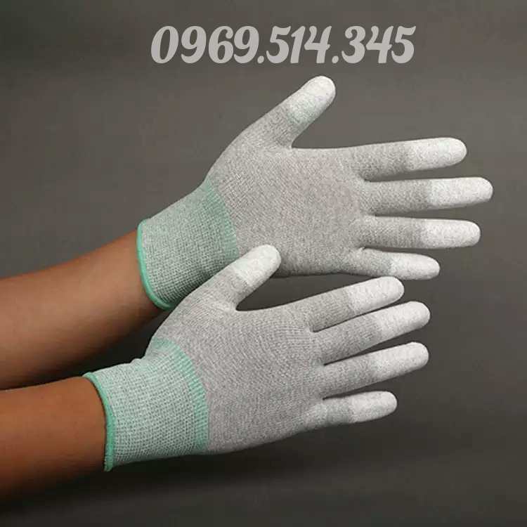 Găng tay phòng sạch ESD cấu tạo từ sợi carbon "lá chắn" bảo vệ đôi tay hiệu quả
