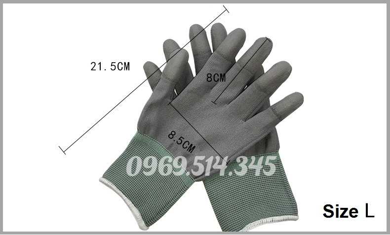 Bao tay sợi chống thấm có rất nhiều kích thước đạt chuẩn đảm bảo chất lượng