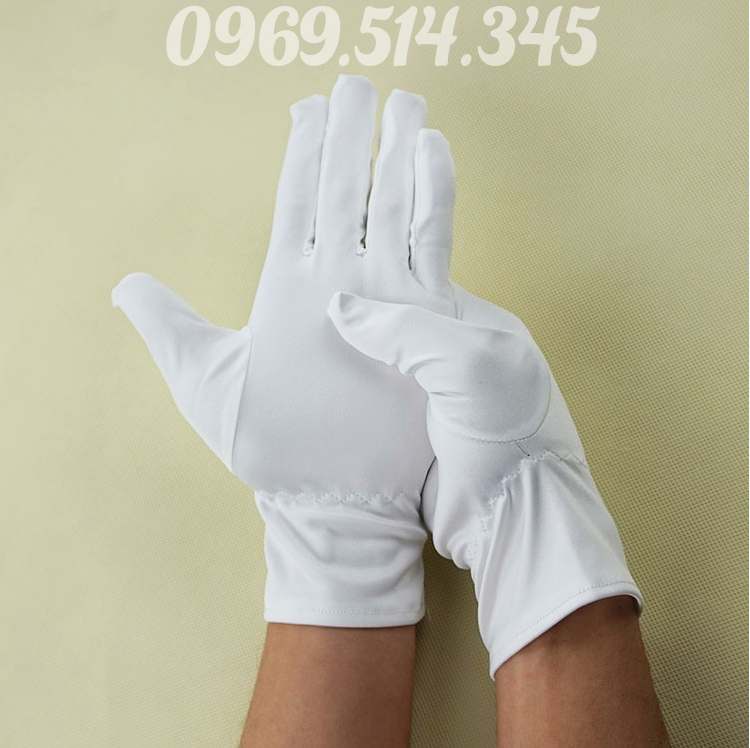 Siêu mịn, chống tĩnh điện, găng tay vải màu trắng sử dụng cho mọi ngành nghề