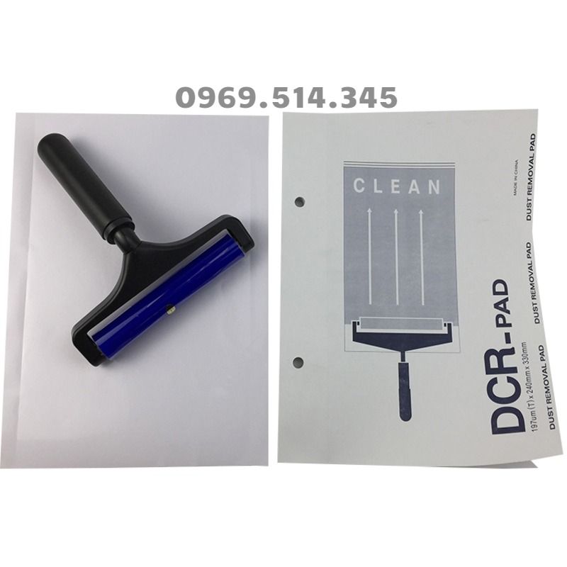 Giấy dính bụi DCR PAD với con lăn bụi silicon - Bộ đôi hoàn hảo cho môi trường phòng sạch