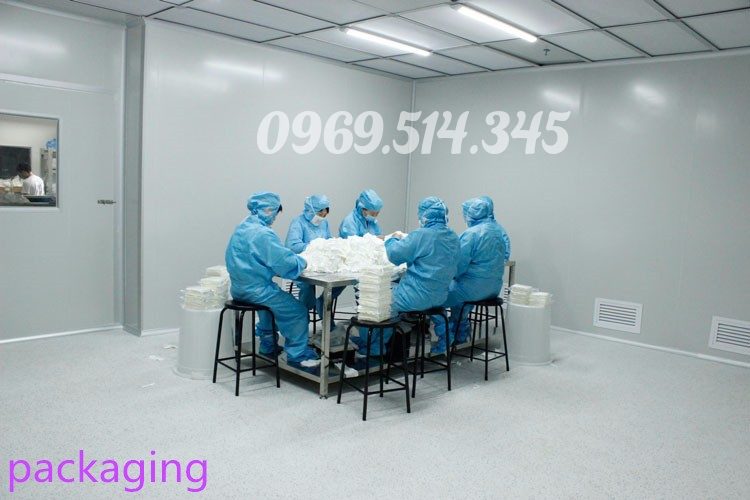 Tất cả các khâu đoạn đều được làm trong môi trường phòng sạch