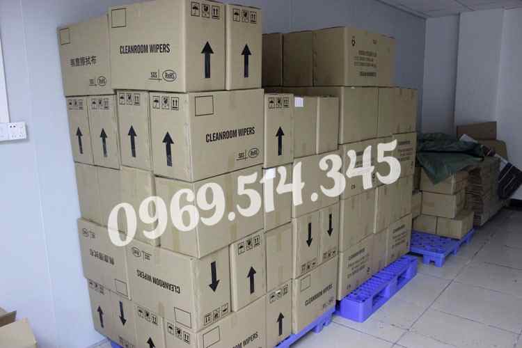 Hình ảnh khăn lau được đóng thùng carton dễ dàng trong việc di chuyển đến tay khách hàng 