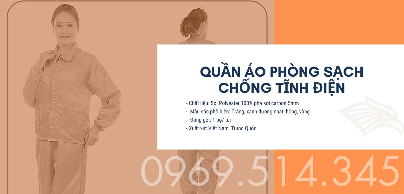 Quần áo phòng sạch chống tĩnh điện