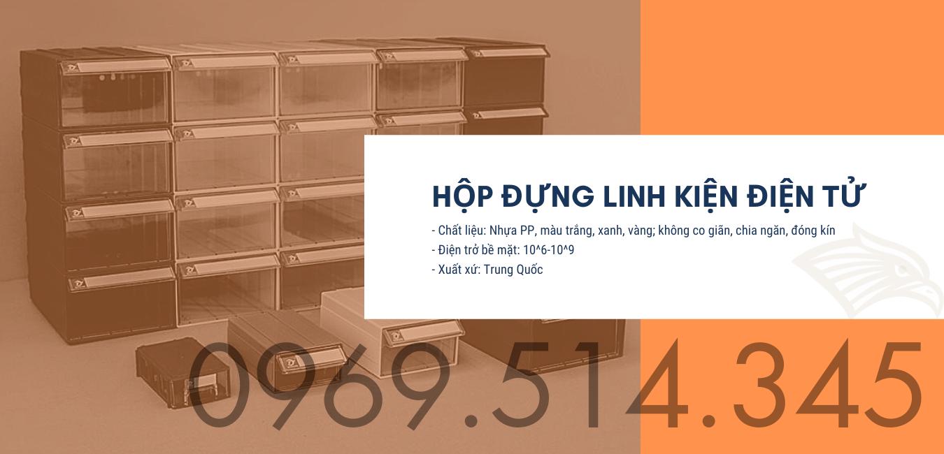 Hộp nhựa đựng linh kiện điện tử