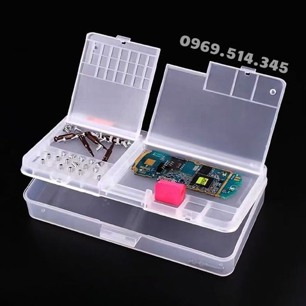 Nắp đậy ở trên dễ dàng đóng mở thao tác khi cần lấy đồ nghề