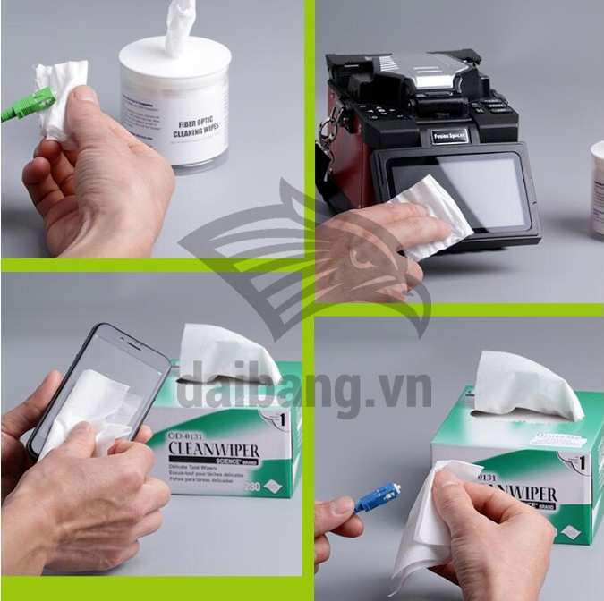 Tấm thấm dầu Kimtech Kimwipes dùng trong các nhà máy lắp ráp thiết bị điện tử, điện thoại, bảo dưỡng sửa chữa,...