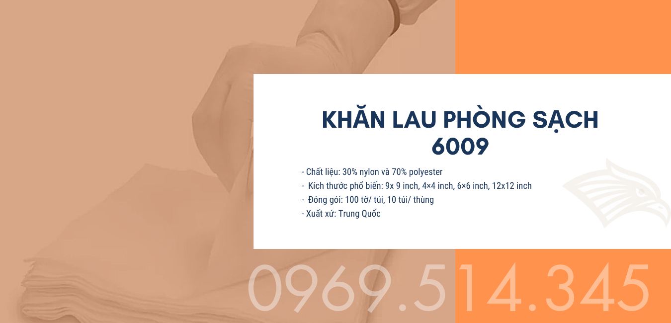 Khăn lau phòng sạch 6009 - Vật tư phòng sạch thiết yếu cho mọi ngành