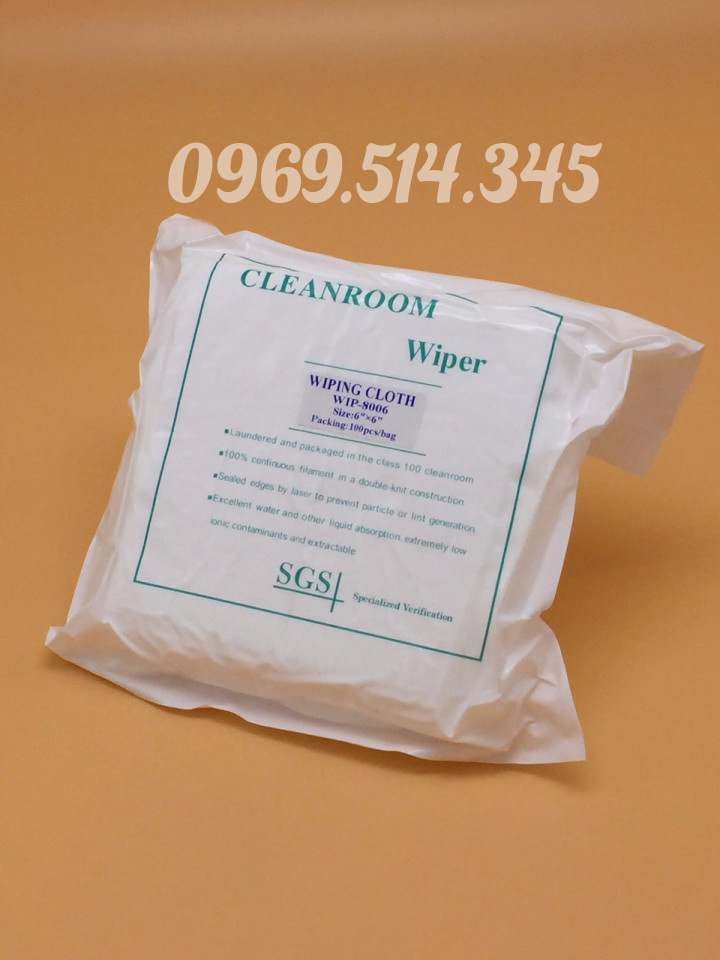 Khăn lau phòng sạch 8006 thấm hút tốt giải pháp vệ sinh hoàn hảo cho phòng sạch