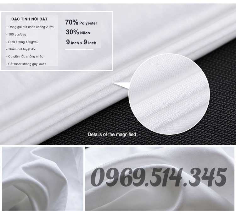 Sự kết hợp hoàn hảo từ 70% Polyester + 30% Nilon mang lại cho sản phẩm công dụng đặc biệt