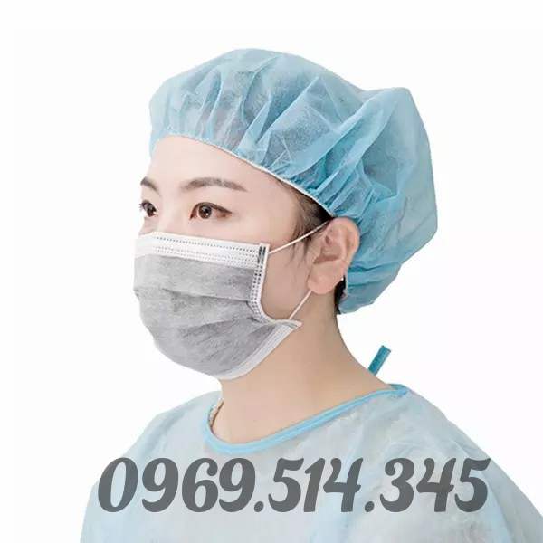 Hình ảnh cách đeo khẩu trang đúng chuẩn theo hướng dẫn từ nhà sản xuất của một nhân viên y tế