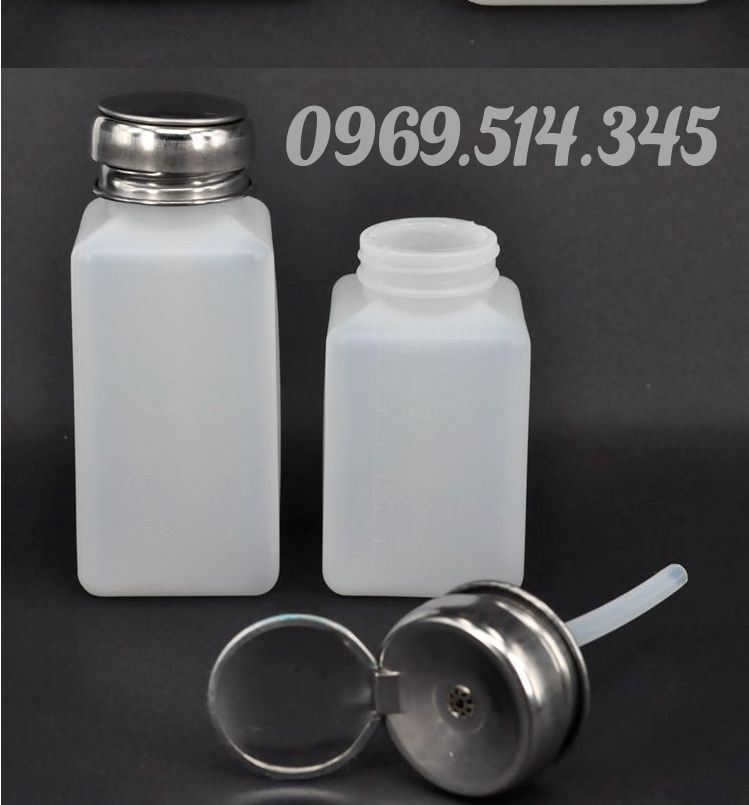 Bình nhựa HPDE đựng cồn phòng sạch thiết kế nhỏ gọn, dễ cầm nắm, có vòi xịt tiện lợi