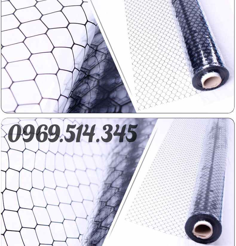Chất liệu các mắt xích của màng lưới bằng PVC dẻo giúp tối ưu hóa quy trình sản xuất