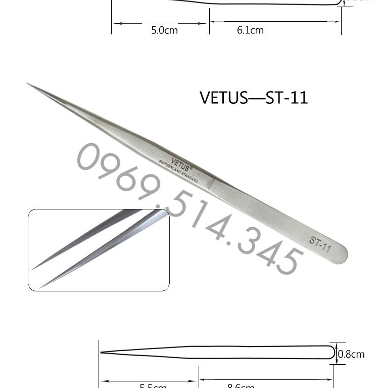 Nhíp Vetus ESD-11 mũi nhọn