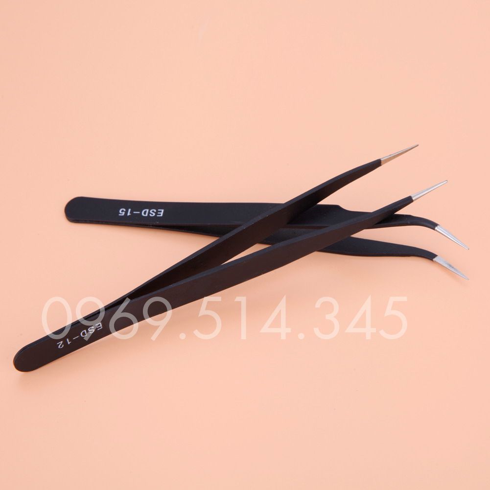 Nhíp sợi carbon ESD ngăn ngừa sự tích tụ tĩnh điện trên bề mặt sản phẩm