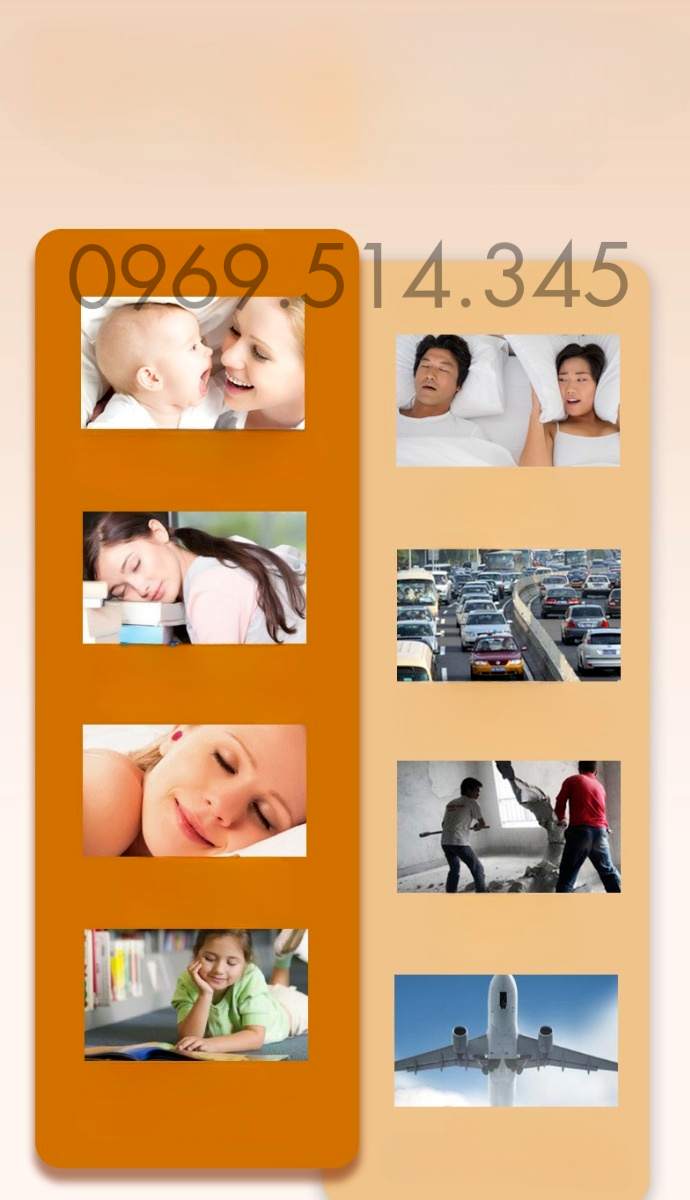 Núm bịt tai triệt tiêu tiếng ồn 3M sử dụng hầu hết trong các hoạt động đời sống