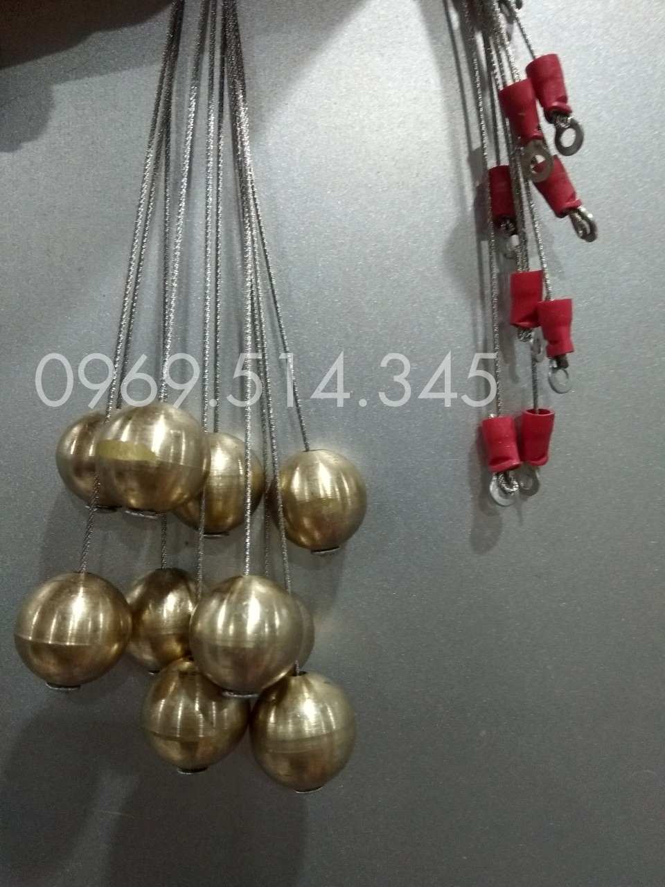 Hình ảnh 2 bộ phận chi tiết đảm bảo đúng thông số của dây tiếp địa đầu tròn 