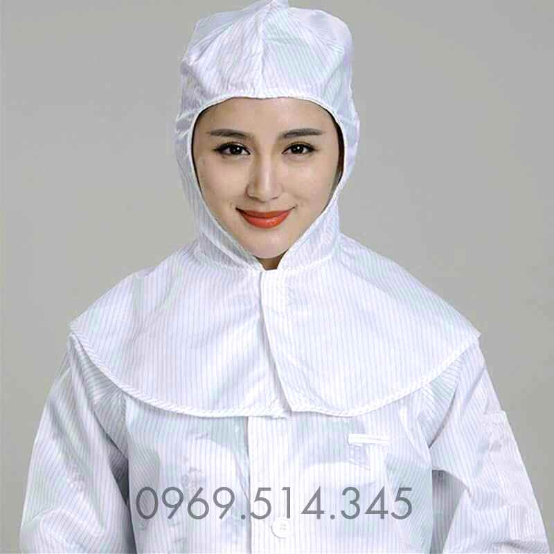 Sự kết hợp hoàn chỉnh với mũ trùm đầu phòng sạch đi kèm