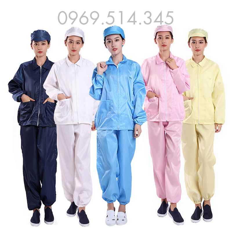 Bộ đồ áo quần rời cùng với giày và mũ phòng sạch là sự kết hợp hoàn chỉnh bảo vệ sức khỏe cho con người