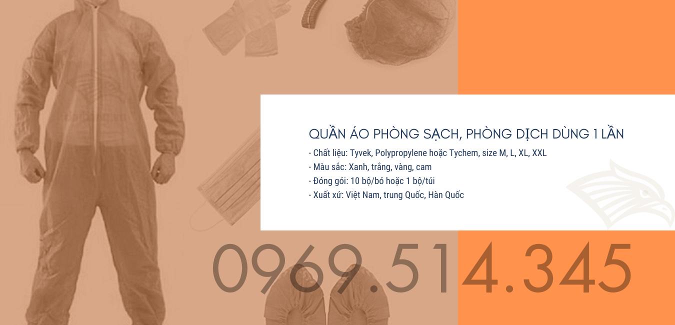 Quần áo phòng sạch, phòng dịch dùng một lần