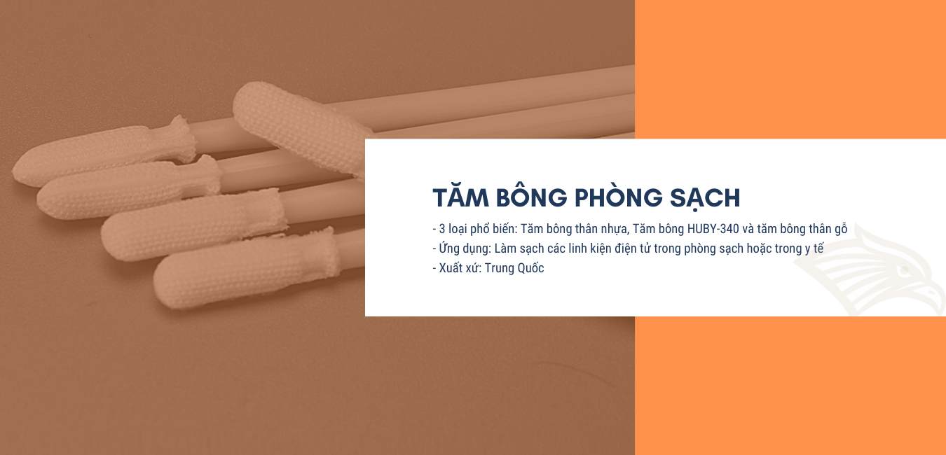 Tăm bông phòng sạch - Giải pháp hiệu quả tối đa cho các dụng cụ khó vệ sinh