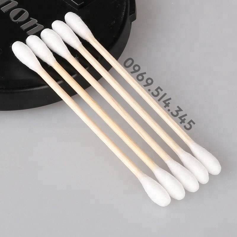 Tăm bông thân gỗQue bông tăm tiệt trùng thân gỗ cho ngành y tế bảo đảm vệ sinh dụng cụ một cách an toàn triệt để