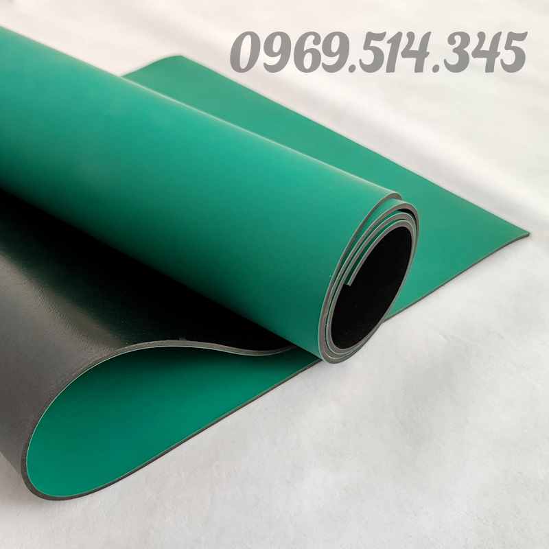 Cấu tạo thảm cao su chống tĩnh điện gồm 2 lớp