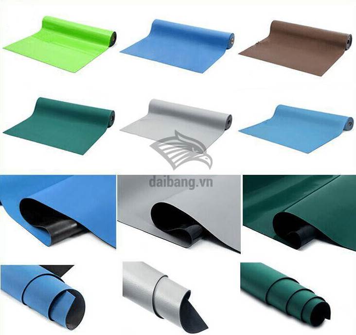 Thảm cao su có nhiều màu sắc trên thị trường