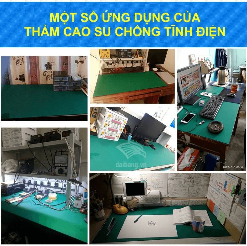 Ứng dụng của thảm cao su chống tĩnh điện