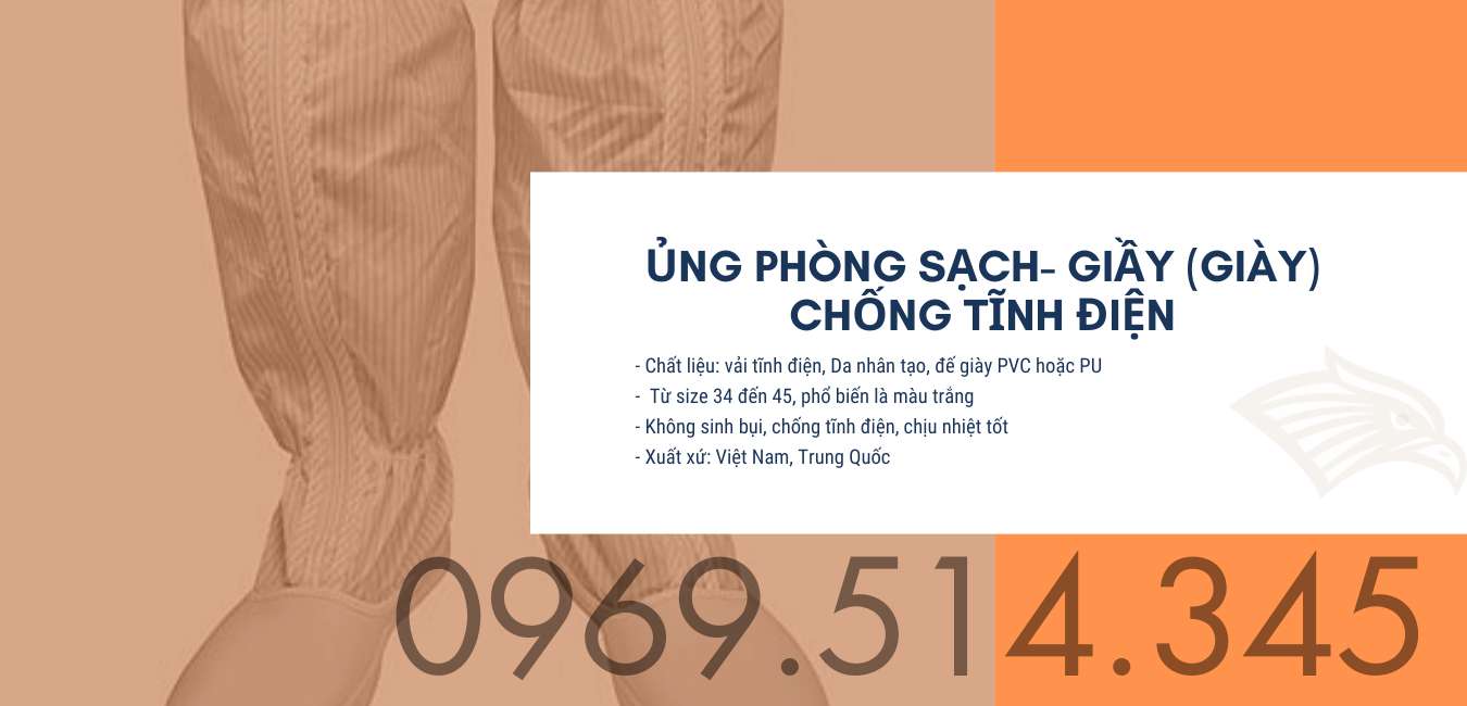 Ủng phòng sạch - Giầy (giày) chống tĩnh điện cổ cao