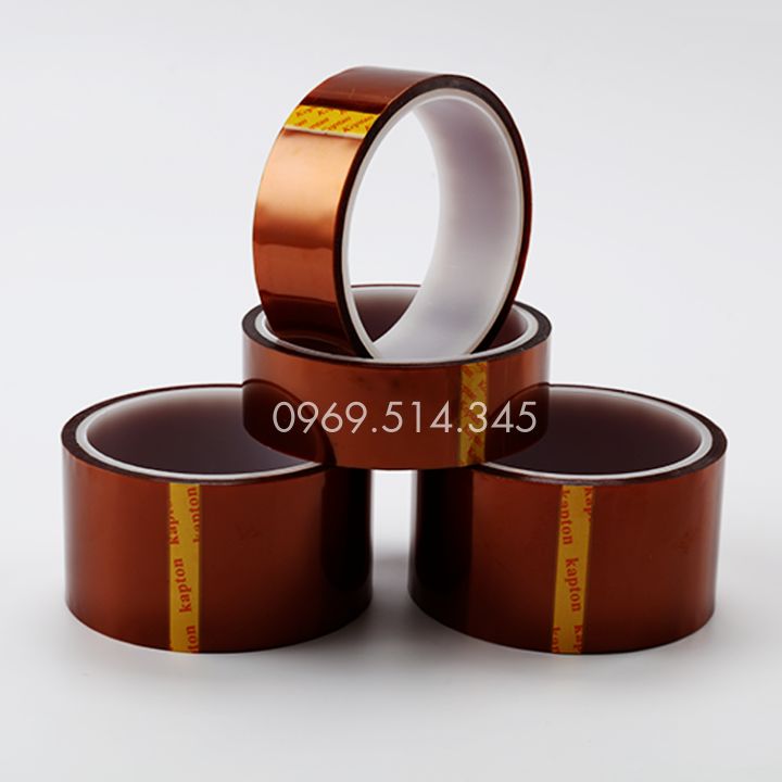 Băng dính nhiệt kapton có đặc tính cách nhiệt và kháng dung môi. Chúng không bị ảnh hưởng bởi hóa chất và dầu