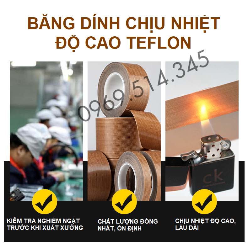 Keo dán chịu nhiệt TEFLON