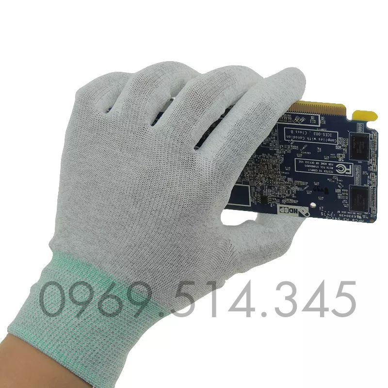 Bao tay chống tĩnh điện với gam màu xám tối giản