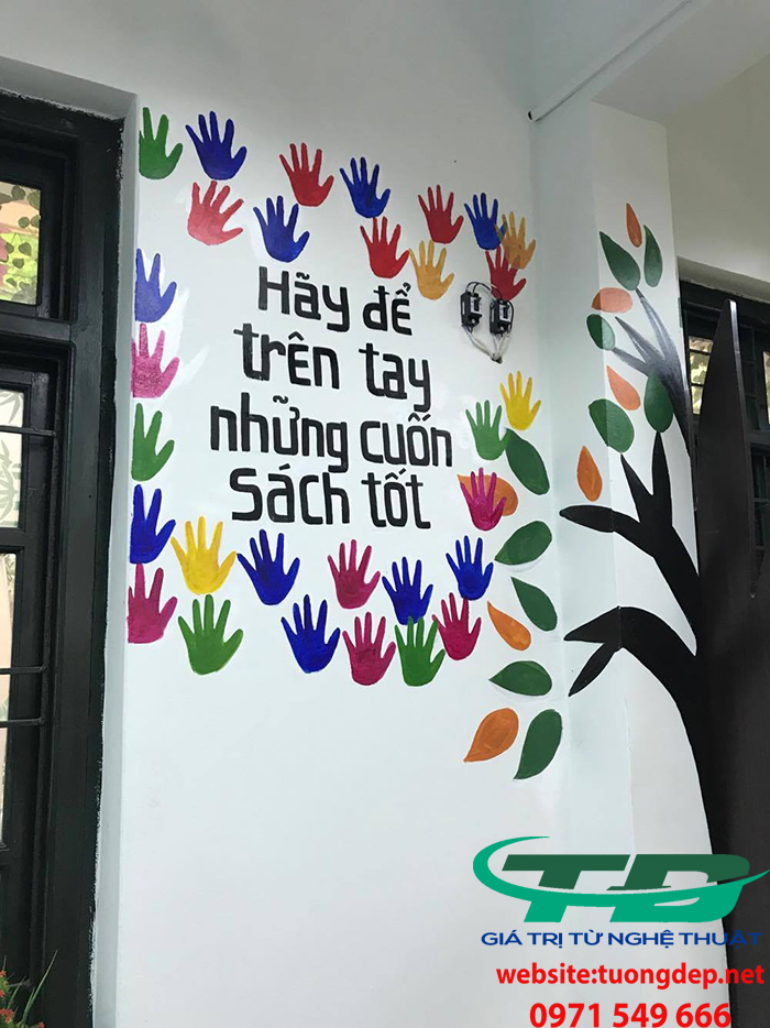 Vẽ Tranh Tường Trường Tiểu Học – Hà Nội