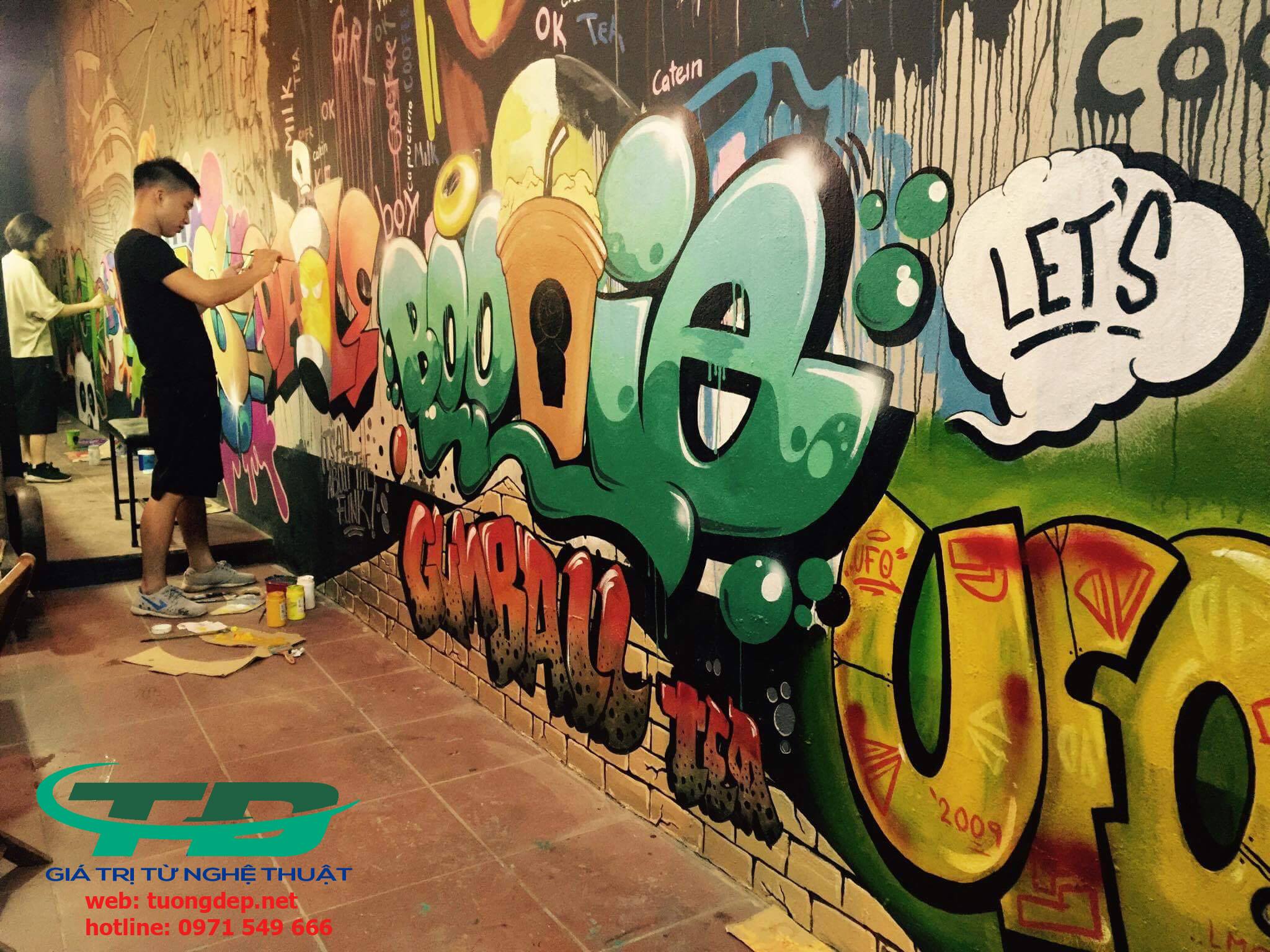 Ưu điểm của vẽ tranh tường 3D - Vẽ Tranh Trên Tường Tại Hà Nội Tường đẹp