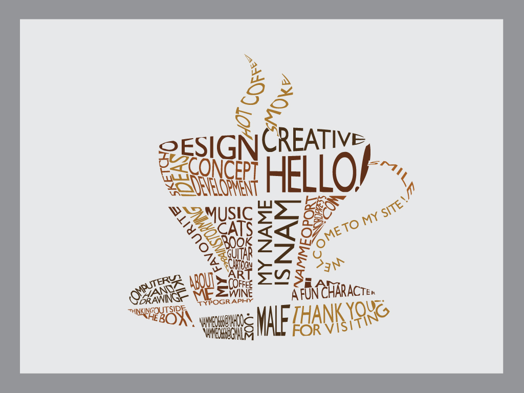 Vẽ Tranh Tường Quán Cafe Theo Phong Cách Typography Tường đẹp