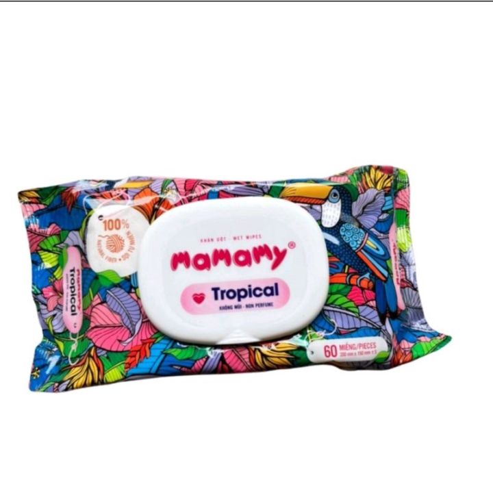 Khăn ướt Mamamy Tropical 60 tờ