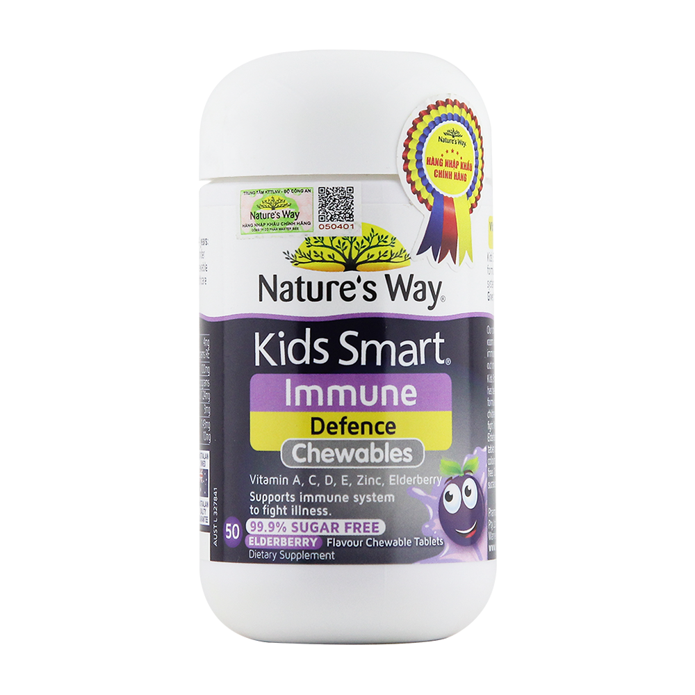 Nature's Way Kids Smart Immune Defence Chewables - Hỗ trợ tăng cường miễn dịch cho bé