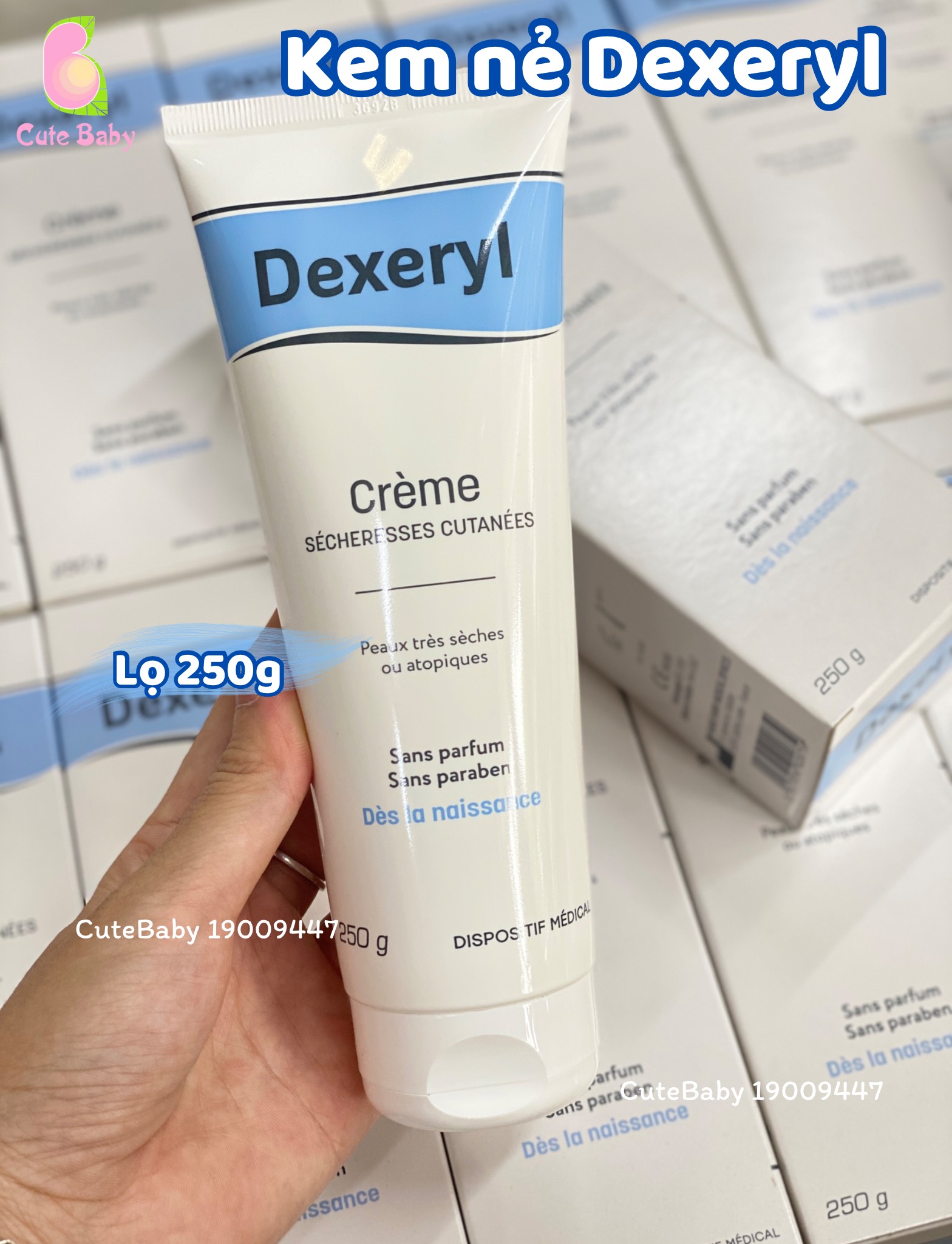 Kem nẻ, chàm Dexeryl 50g