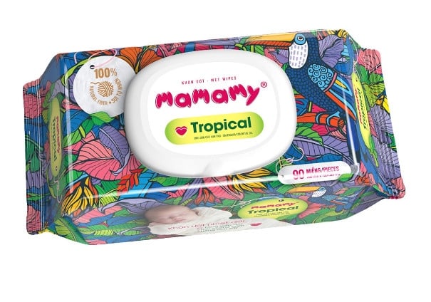 Khăn ướt Mamamy Tropical 90 tờ