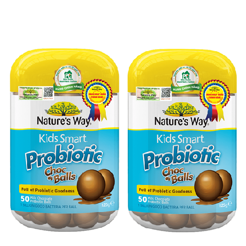 Nature's Way Kids Smart Probiotic Choc Balls - Kẹo lợi khuẩn vị Socola