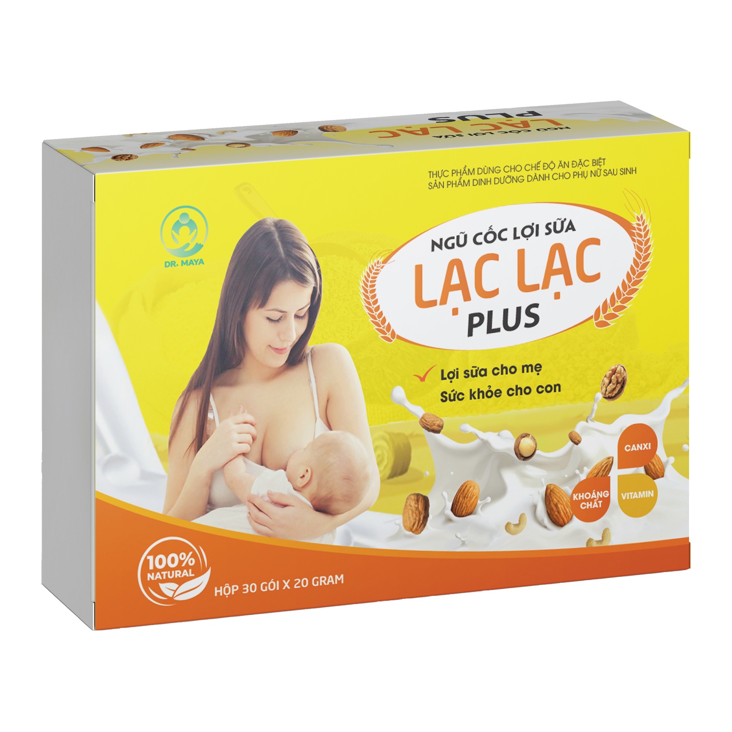 [ Tặng gạc đa năng 15c] Ngũ cốc lợi sữa Lạc Lạc Plus