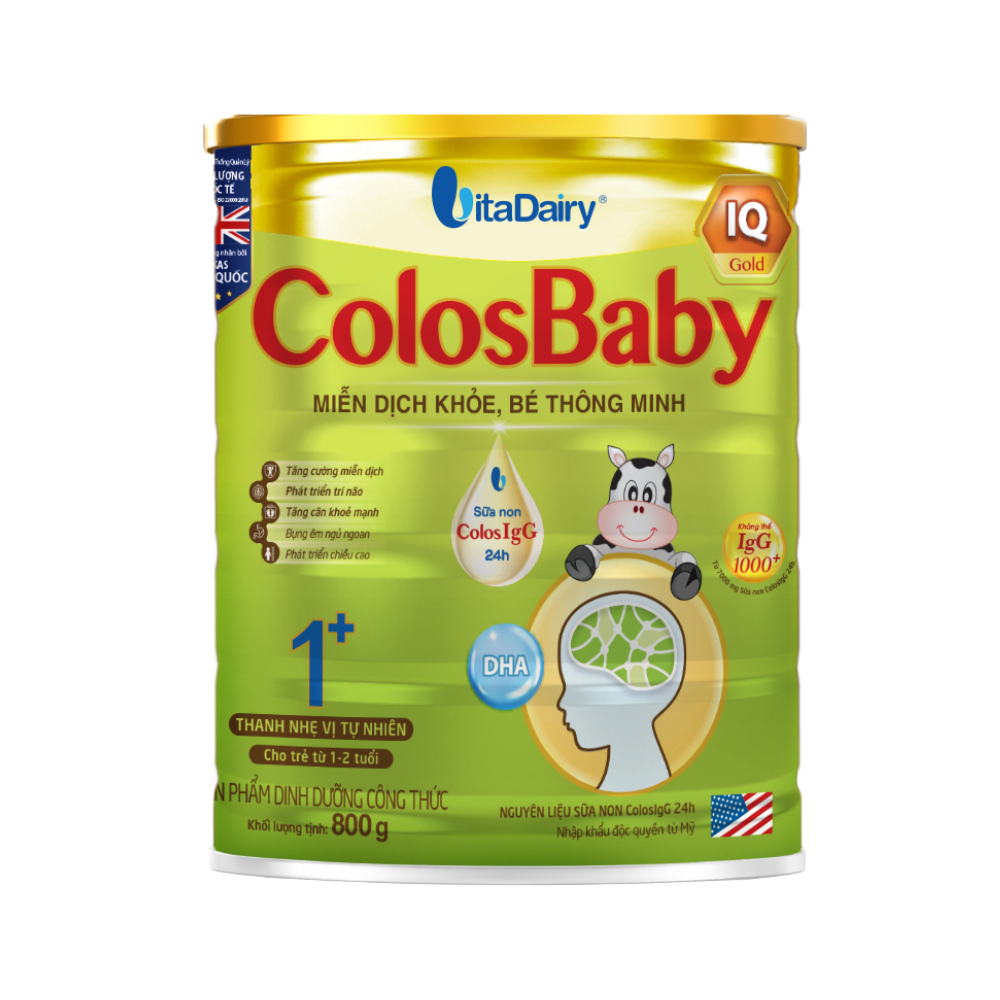 Sữa bột ColosBaby IQ Gold 0+/ 1+/ 2+ 800g