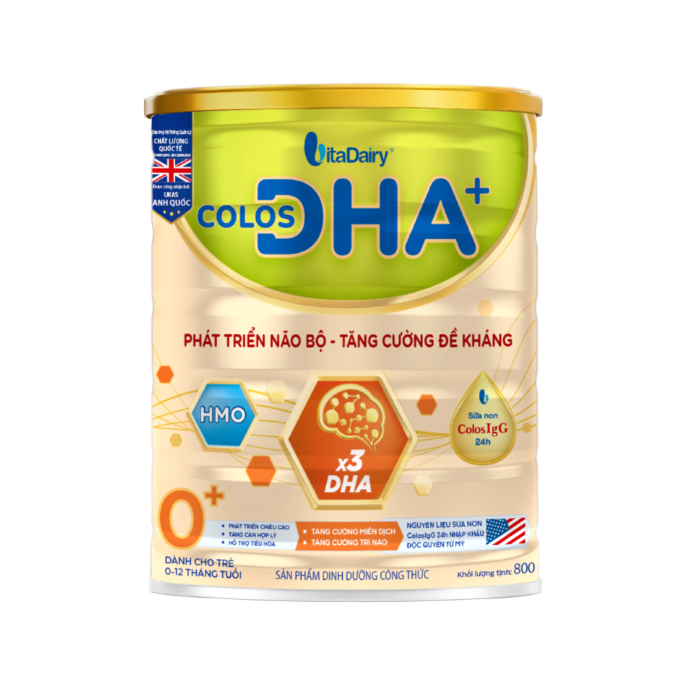 Sữa COLOS DHA 0+ 800G (0-12 tháng)