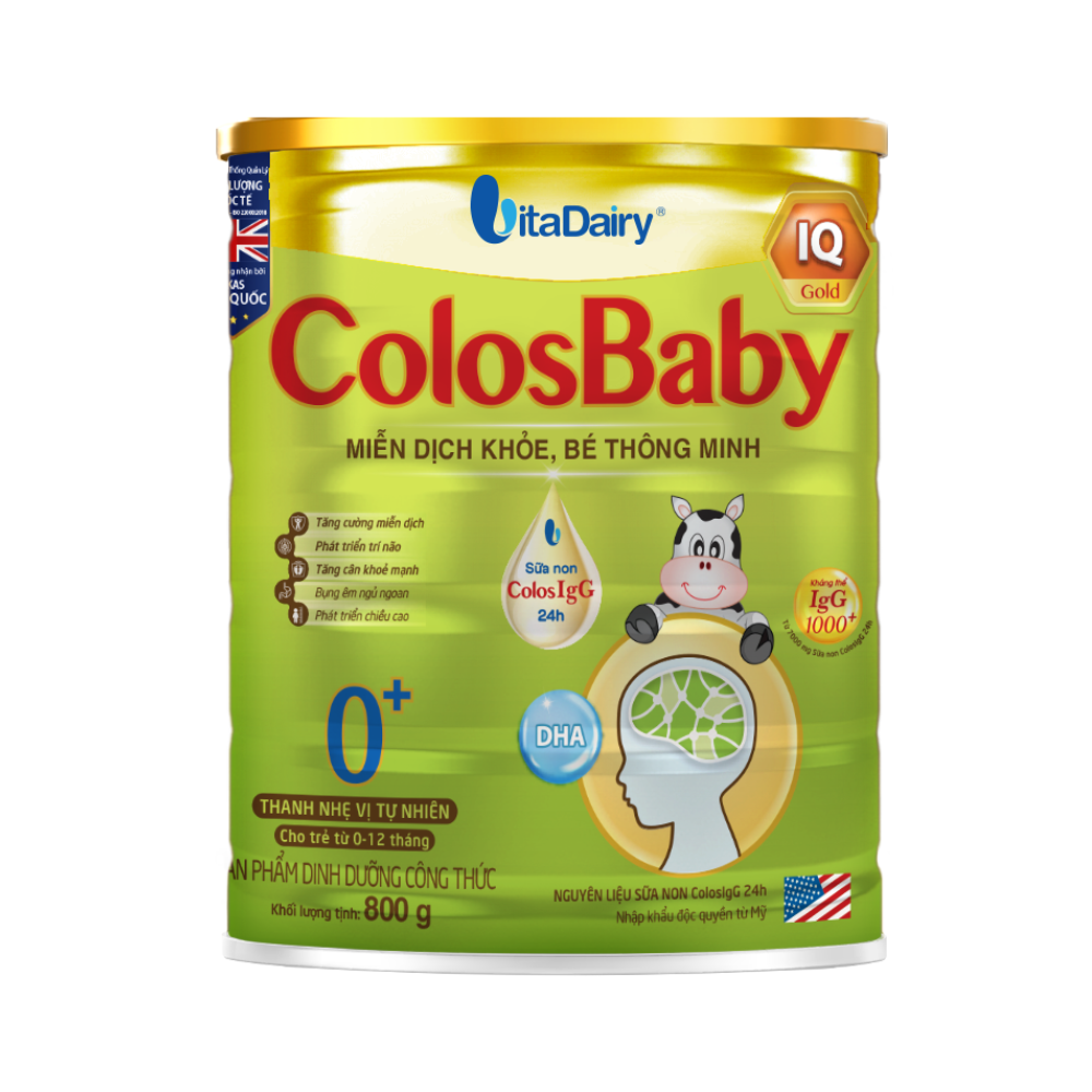Sữa bột ColosBaby IQ Gold 0+/ 1+/ 2+ 800g
