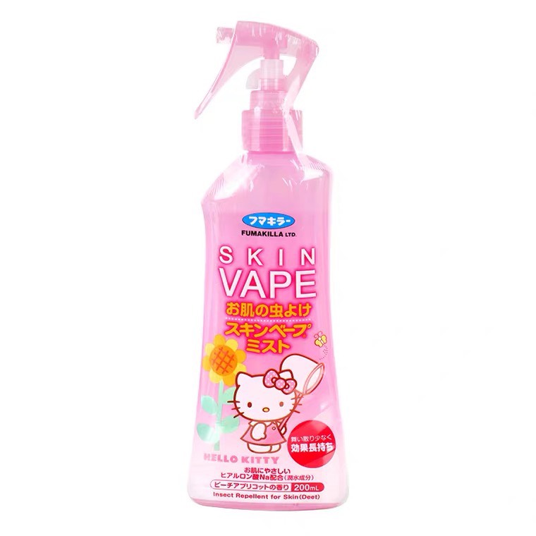 Xịt chống muỗi Skin Vape của Nhật 200ml màu hồng hương đào