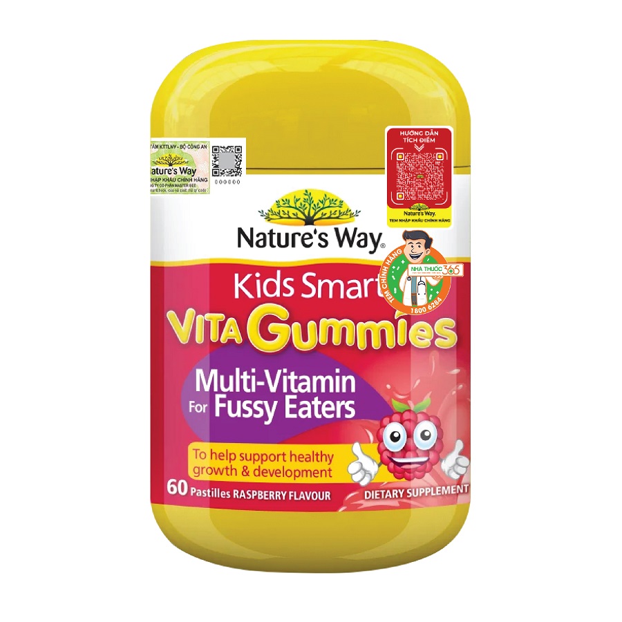 Vita Gummies Multi Vitamin For Fussy Eaters - Kích thích ăn ngon, hỗ trợ hệ tiêu hóa cho trẻ