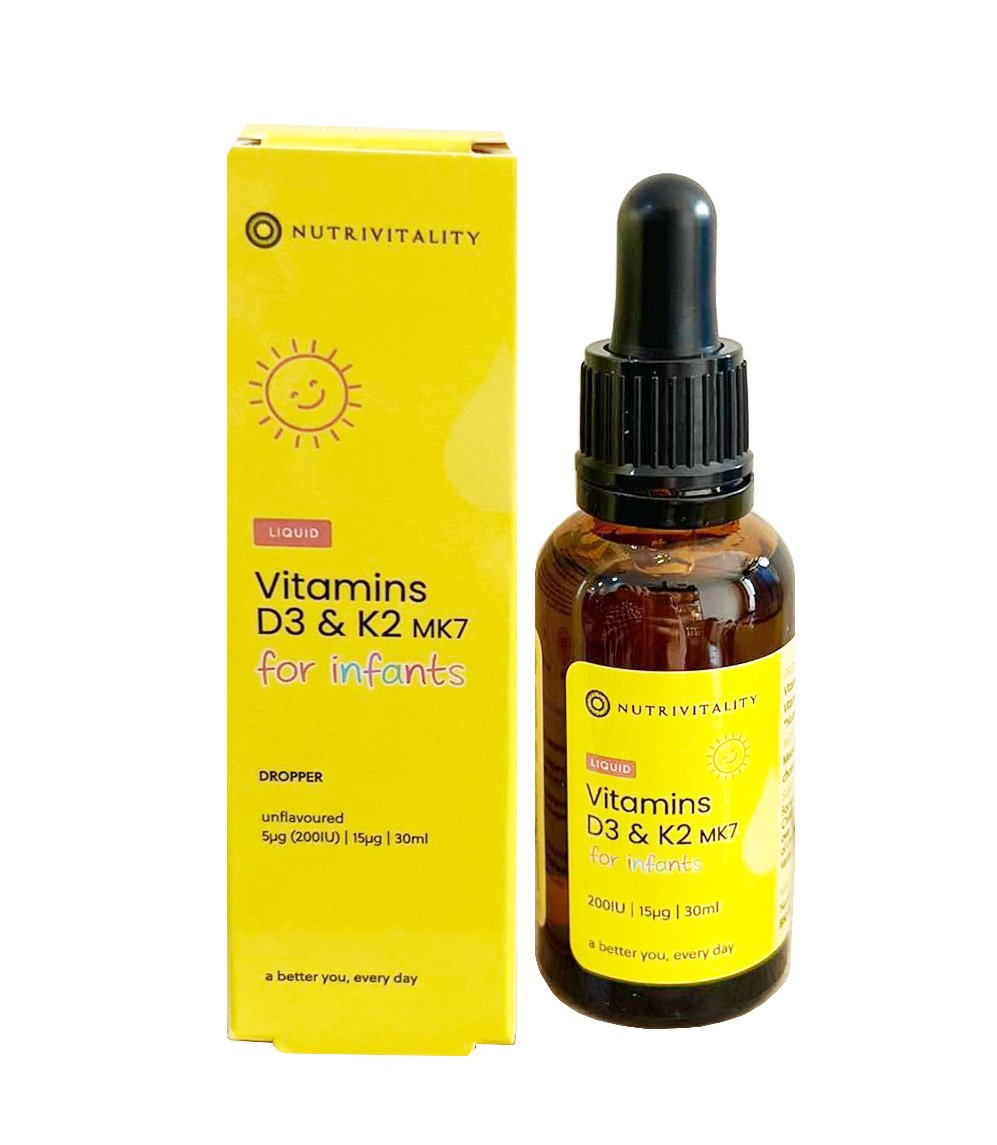 Vitamin D3K2 MK7 Nutrivitality Anh Quốc (30ml)