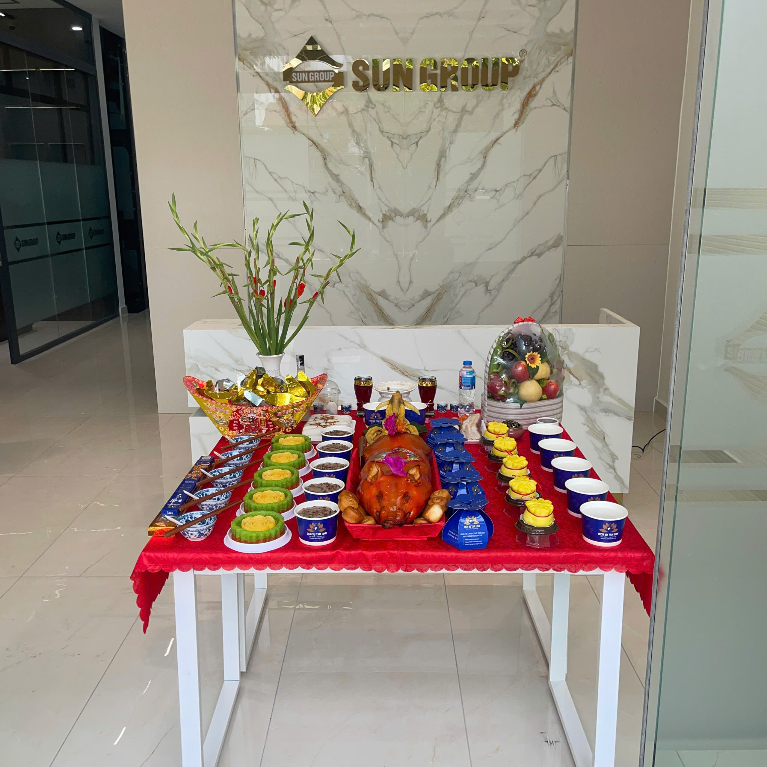Mâm Cúng Khai Trương Văn Phòng Cao Cấp Chuẩn Doanh Nghiệp – Nghi Lễ Đón Tài Lộc, Khởi Đầu Thuận Lợi