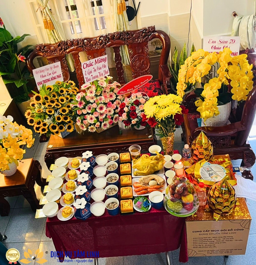Mâm Cúng Khai Trương Tại Phường Tân Tạo